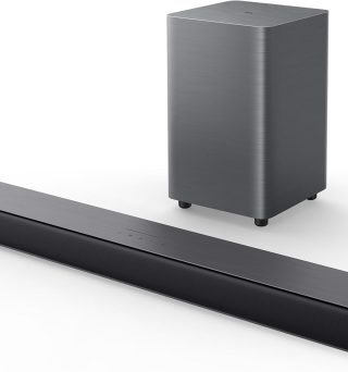 TCL S55H S Class 2.1 Channel Sound Bar with Dolby Atmos, DTS Virtual:X, Wireless Subwoofer, Bluetooth Music Streaming, and Auto Room Calibration